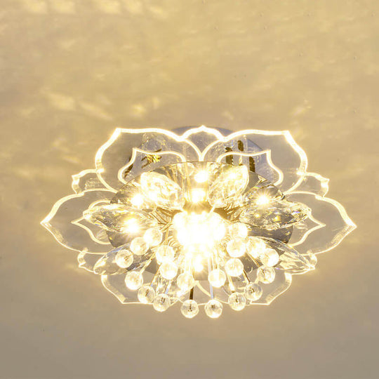 CrystalLily | LED-Deckenleuchte mit floraler Struktur Decorique.de