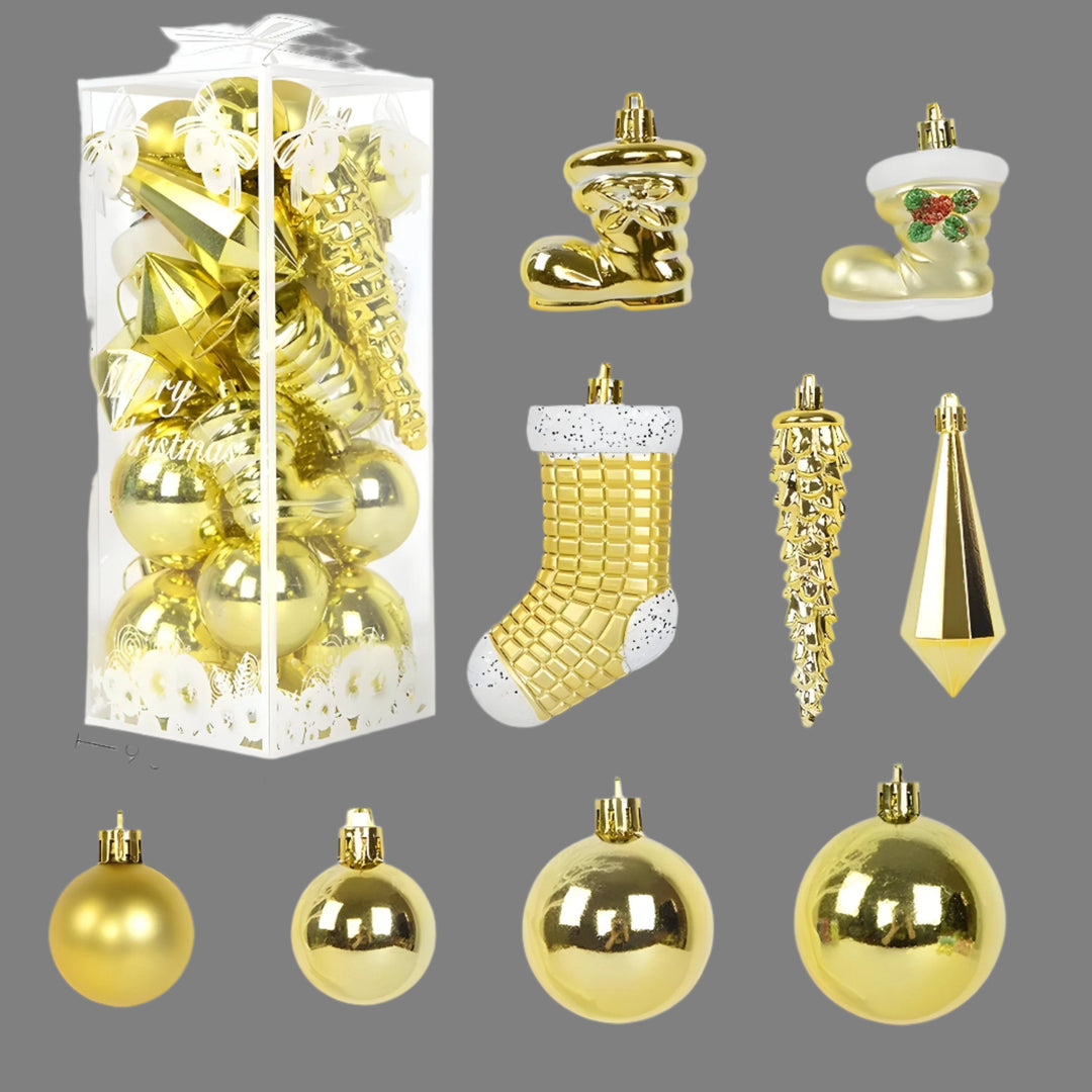 CrystalSphere | Elegante Kristall-Ornamente für Weihnachten Gold Decorique.de