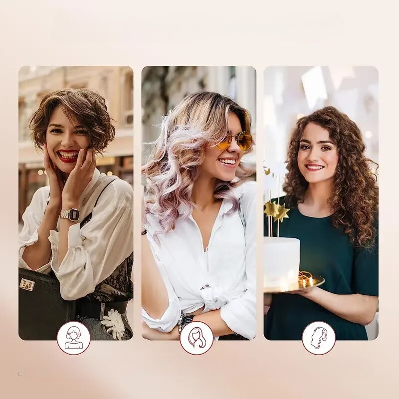 CurlFlex | Dreifachkugel Keramik-Haarlockenstab Decorique.de