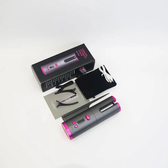 CurlMaster | LED-Anzeige Styling-Tool Grau Rot Decorique.de