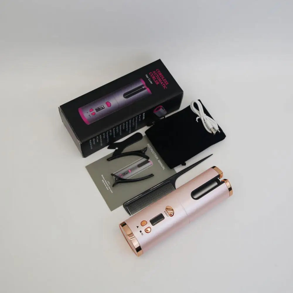 CurlMaster | LED-Anzeige Styling-Tool Pink Gold Decorique.de