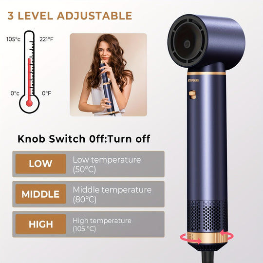 CurlMate | 5-in-1 Haartrockner & Multistyler für Perfekte Locken und Glattes Haar Decorique.de