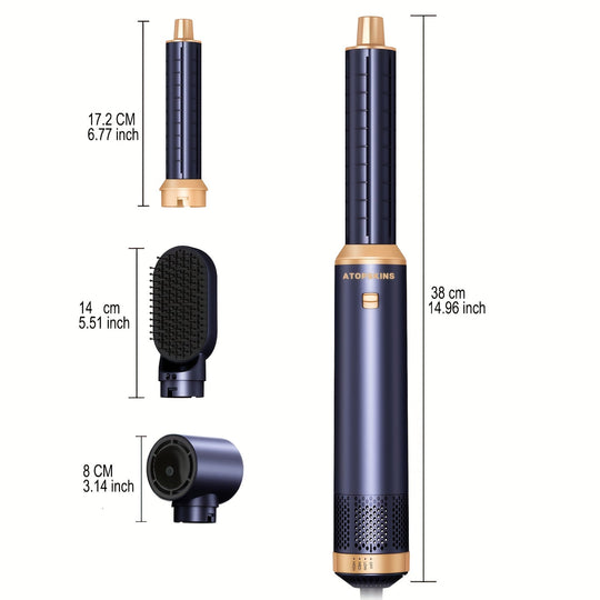 CurlMate | 5-in-1 Haartrockner & Multistyler für Perfekte Locken und Glattes Haar Decorique.de