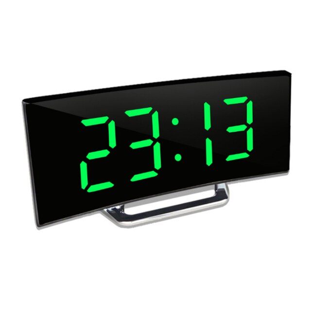 CurveClock | Gebogener LED-Wecker mit automatischer Dimmfunktion & Großanzeige Decorique.de
