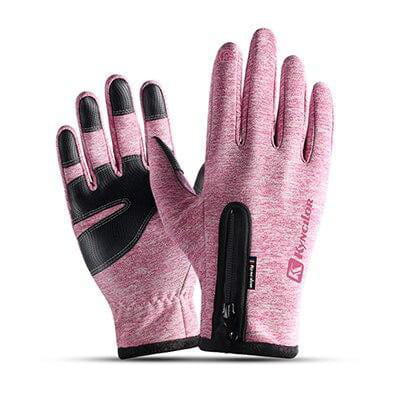 CycleGuard | Premium Wasserdichte Fahrrad-Handschuhe Rosa Decorique.de