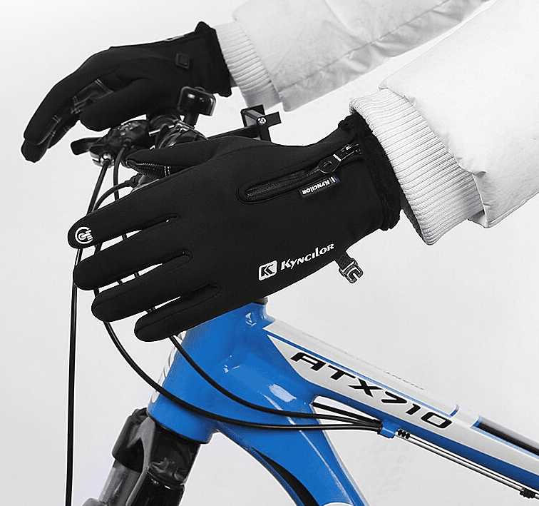 CycleGuard | Premium Wasserdichte Fahrrad-Handschuhe Schwarz Decorique.de