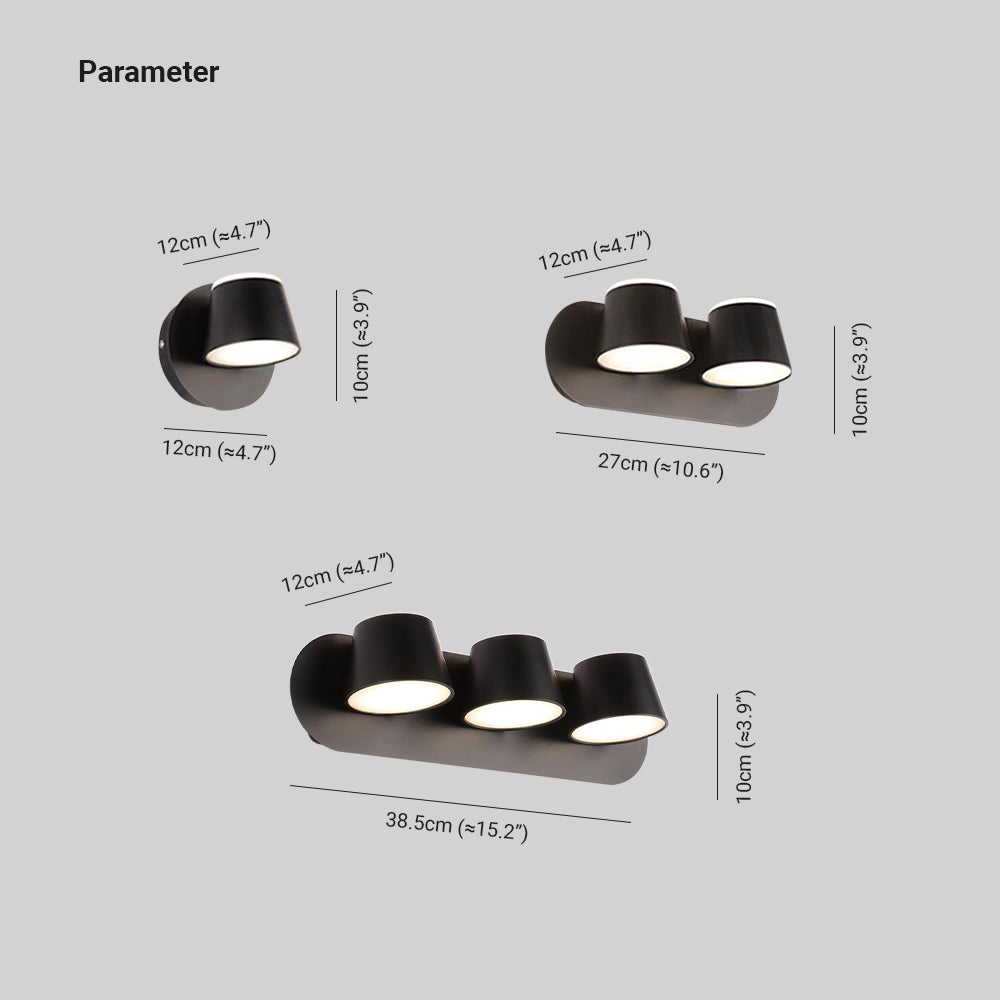 CylindraLux | Minimalistische Trio Wandleuchte Decorique.de