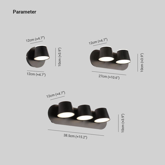 CylindraLux | Minimalistische Trio Wandleuchte Decorique.de