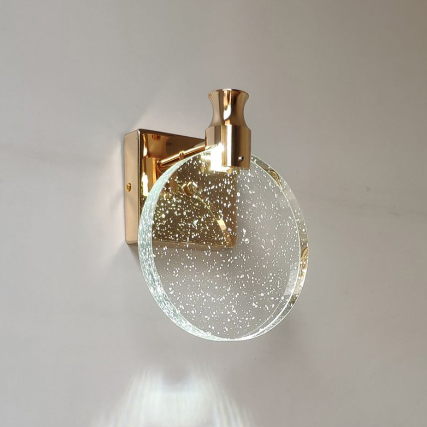 CystalHalo | Runde Kristall Wandleuchte Decorique.de