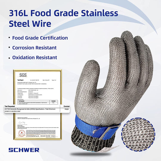 ChefShield | Küchennetzhandschuh – Spülmaschinenfest & Hygienisch