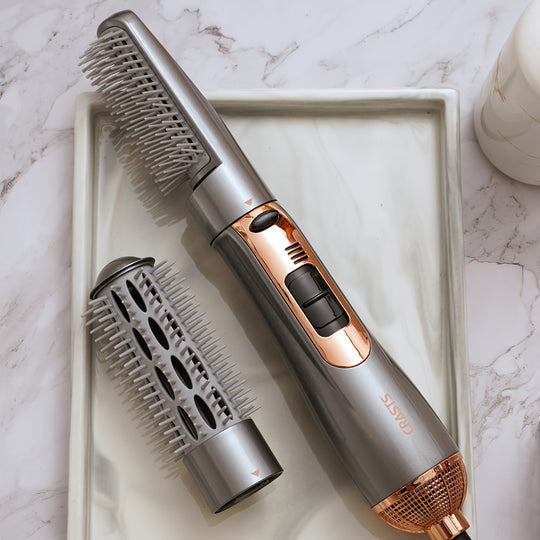 StyleComb | 2-in-1 Föhn- & Glättbürste mit Lockenfunktion