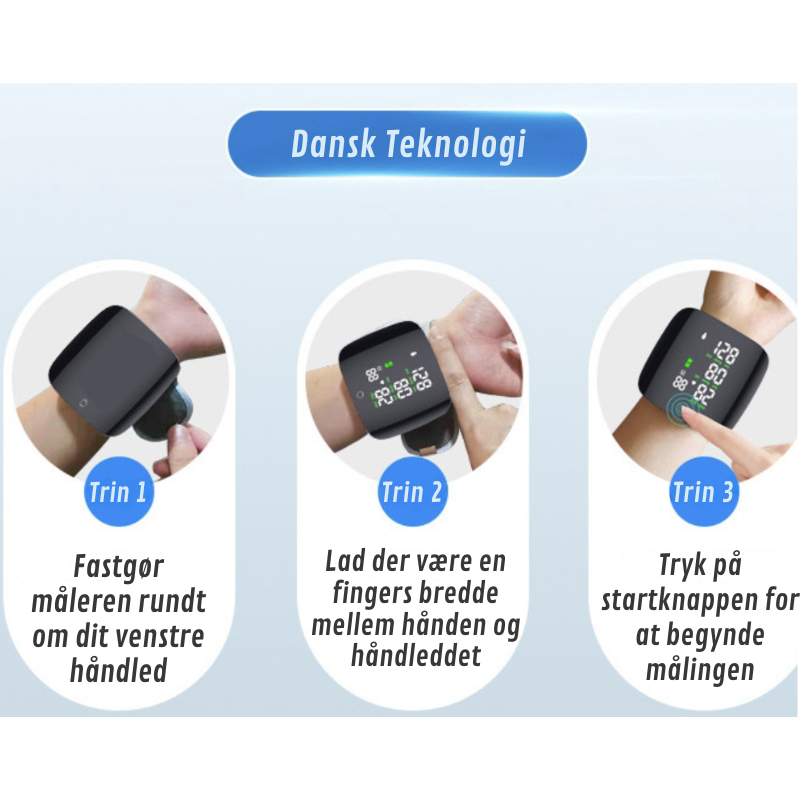 HealthPro | LED Handgelenk-Blutdruckmessgerät