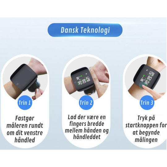 HealthPro | LED Handgelenk-Blutdruckmessgerät