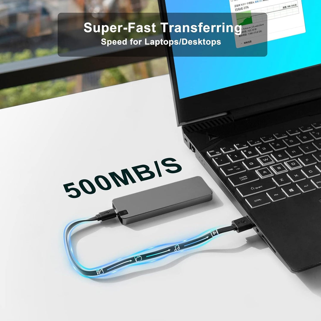 DataVault | Tragbare SSD – Stoßfest & Blitzschnelle Übertragung Decorique.de