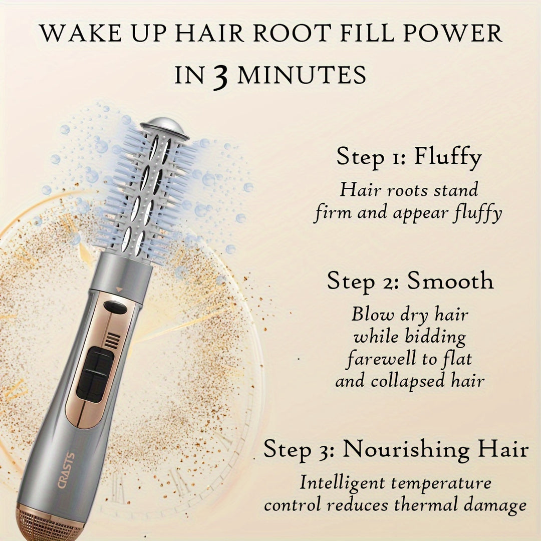 StyleComb | 2-in-1 Föhn- & Glättbürste mit Lockenfunktion