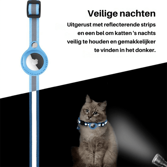 TrackTail | Katzenhalsband mit GPS-Tracker Halterung & Sicherheitsverschluss