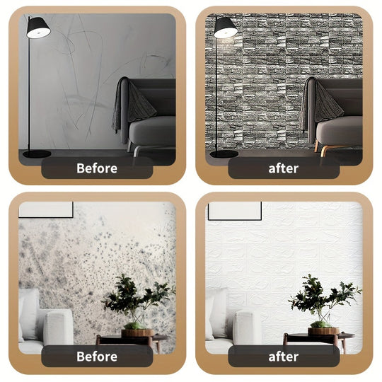 DecoBrick | 3D Wandpaneele Schaum – Wasserfest & rückstandsfrei Decorique.de