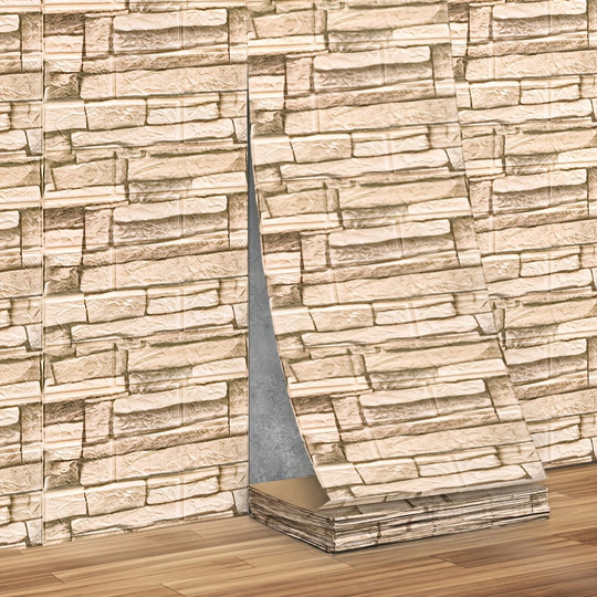 DecoBrick | 3D Wandpaneele Schaum – Wasserfest & rückstandsfrei Retro Weiß Decorique.de