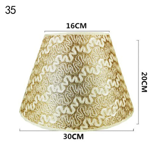 DecoCharm | Nostalgischer Lampenschirm aus Stoff & PVC 35 Decorique.de