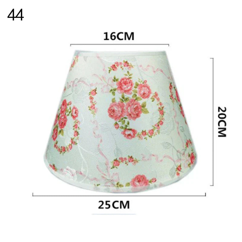 DecoCharm | Nostalgischer Lampenschirm aus Stoff & PVC 44 Decorique.de