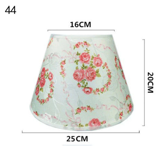 DecoCharm | Nostalgischer Lampenschirm aus Stoff & PVC 44 Decorique.de