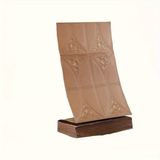 DecoStrip | 3D Wandverkleidung Rolle – Selbstklebend & nahtlos Kupfer 4.9cm x 70cm Decorique.de