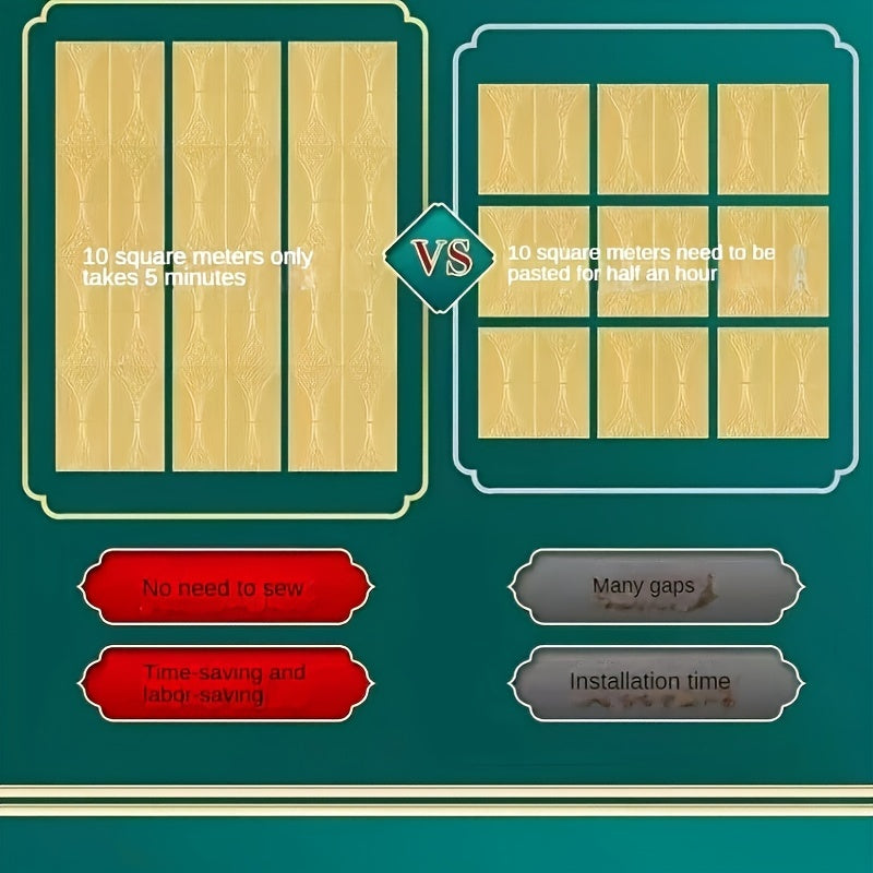 DecoStrip | 3D Wandverkleidung Rolle – Selbstklebend & nahtlos Decorique.de