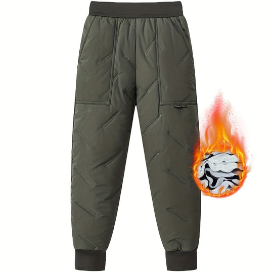 Demi | Kinder Thermohose – Winter Warm & Bequem Armeegrün Decorique.de
