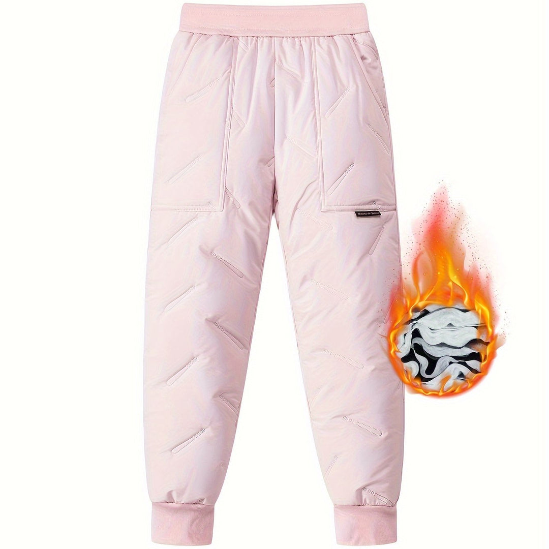 Demi | Kinder Thermohose – Winter Warm & Bequem Rosa Decorique.de