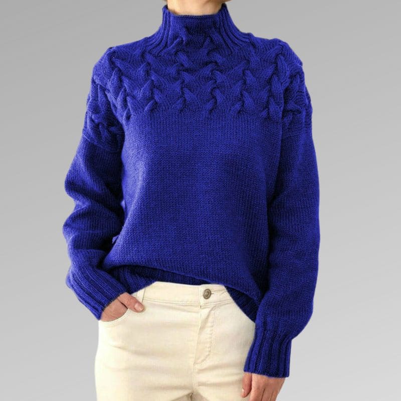 Denice | Hochgeschlossener Pullover Decorique.de