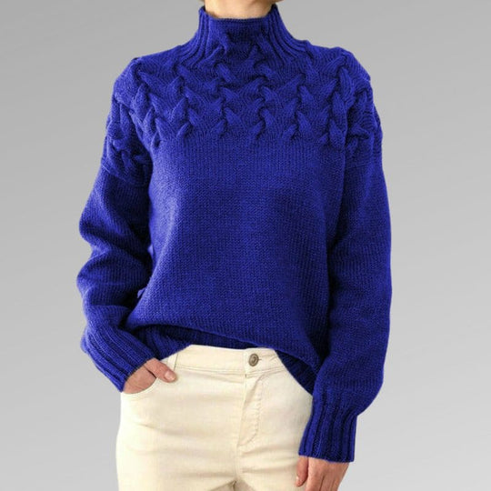 Denice | Hochgeschlossener Pullover Decorique.de