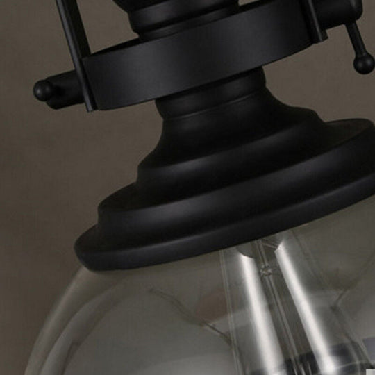 DomeLuxe | Antike Glas Eisen Retro Industrie Kronleuchter Hängende Deckenleuchten Decorique.de