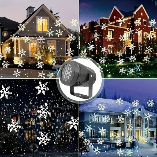 SnowMagic | Schneeflocken-Projektor – Innen/Außen LED Schneefall