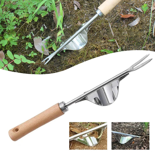 SoilSlice | V-förmiges Unkrautzieher-Werkzeug mit langem Griff