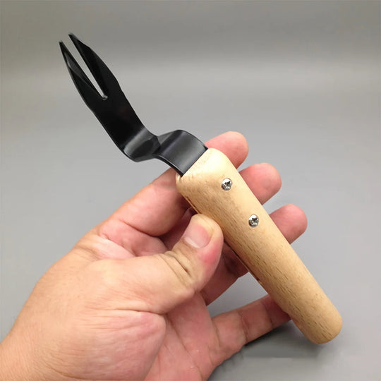 RootRipper | Unkrautstecher aus Edelstahl mit Holzgriff