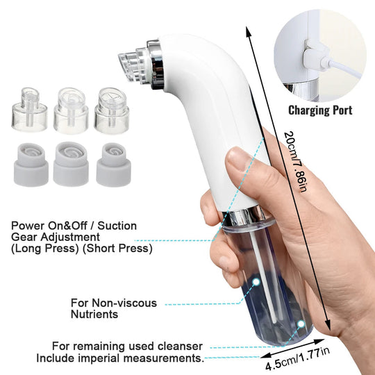 DermaVac | Nasen-Vakuumreiniger – Dual-Tank-System für hygienische Pflege