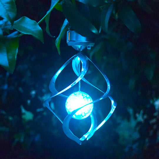 GlowSpiral | Solar Windspiel mit Farbwechsel & Klang