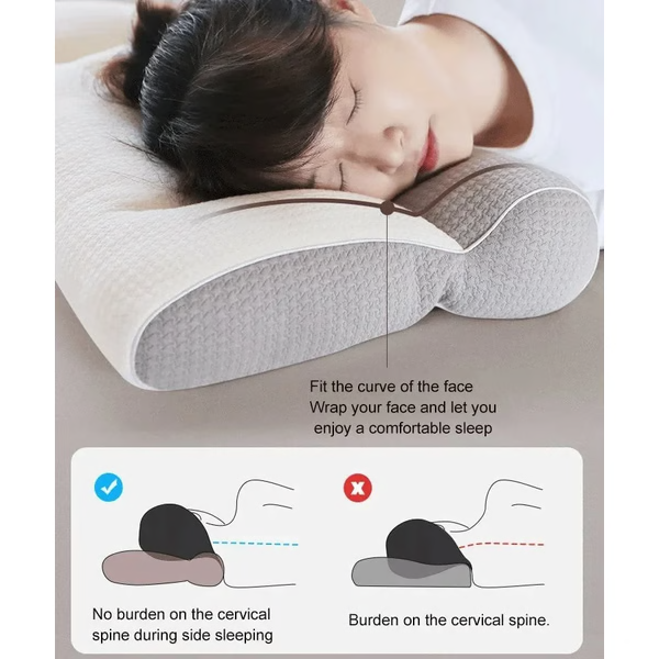 SleepAura | Ergonomisches Gänsedaunenkissen