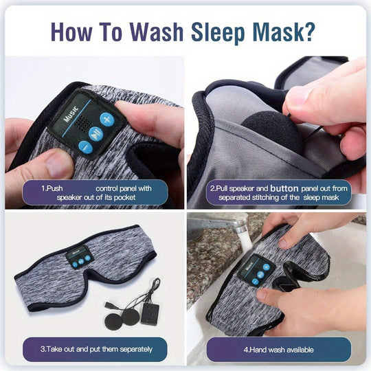 DreamBeat | Bluetooth Schlafmaske – Musik & Komfort für tiefe Entspannung Decorique.de