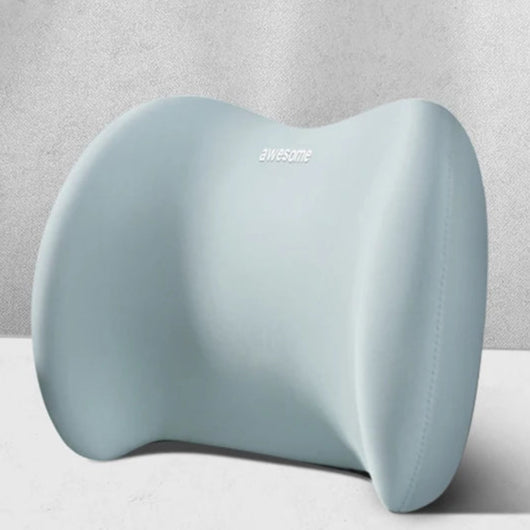 DreamRest | Ergonomisches Nacken- & Lendenkissen für das Auto Himmelblau Rückenlehne Decorique.de