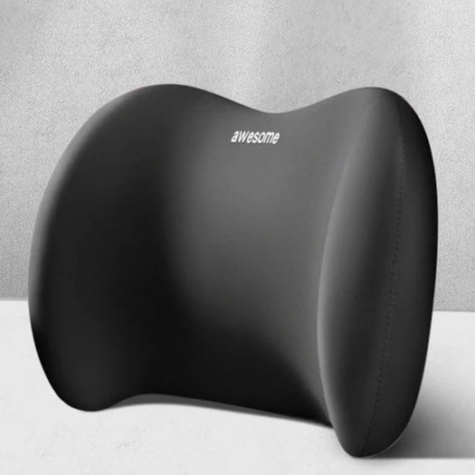 DreamRest | Ergonomisches Nacken- & Lendenkissen für das Auto Schwarz Rückenlehne Decorique.de