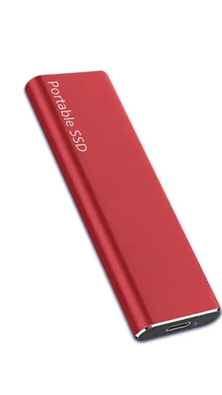 DriveBox | Ultrakompakte 4 TB USB-C Festplatte für sichere Datenspeicherung Rot 4TB Decorique.de