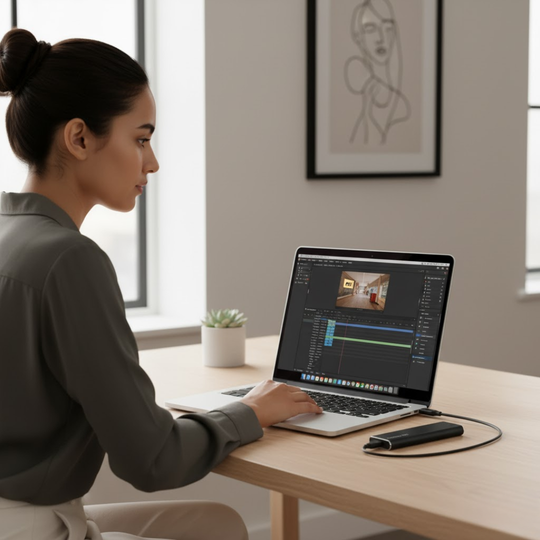 DriveBox | Ultrakompakte 4 TB USB-C Festplatte für sichere Datenspeicherung Decorique.de