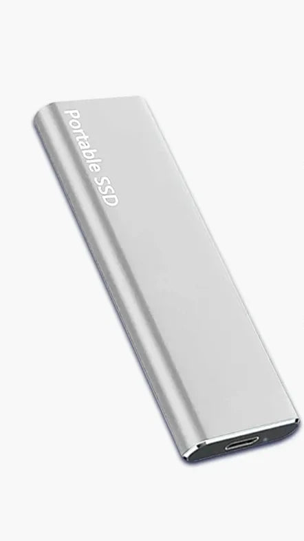 DriveBox | Ultrakompakte 4 TB USB-C Festplatte für sichere Datenspeicherung Silber 4TB Decorique.de