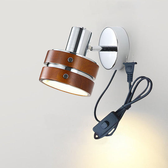 DrumGlow | Wandleuchte im französischen Stil Schalter mit Reißverschluss Decorique.de