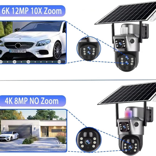 DualGuard | 4K Sicherheitskamera mit Solarpanel Decorique.de