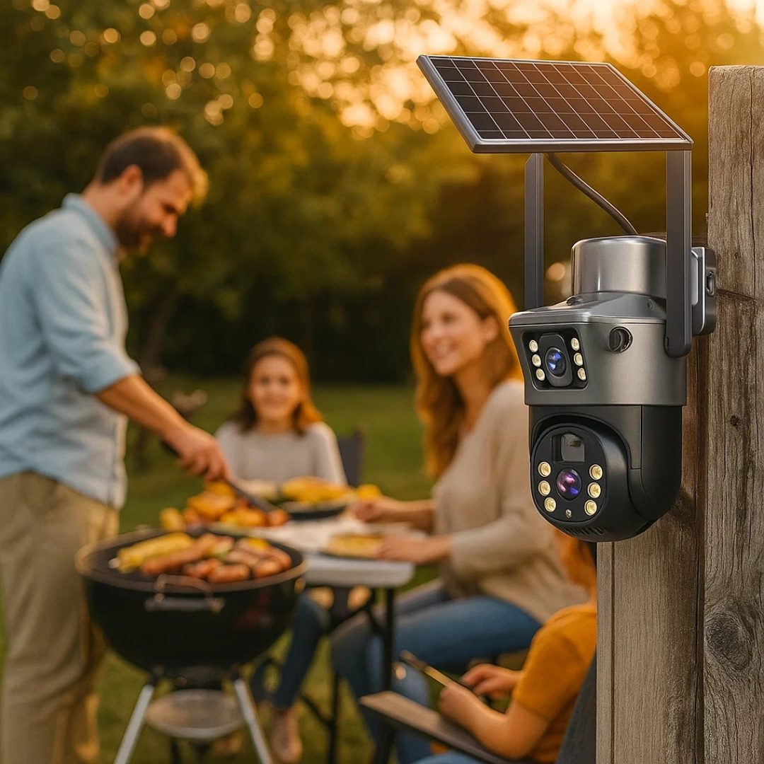 DualGuard | 4K Sicherheitskamera mit Solarpanel Decorique.de