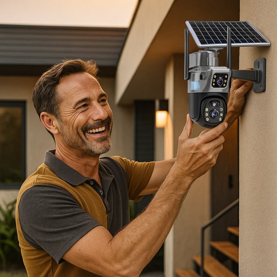 DualGuard | 4K Sicherheitskamera mit Solarpanel Decorique.de