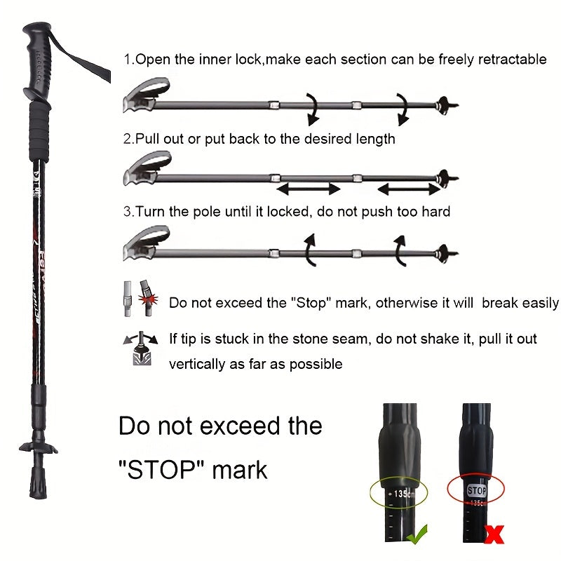 SummitPro | Trekkingstöcke – Ergonomischer Griff & Teleskop-Verstellung