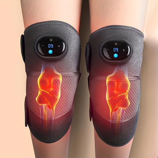 ThermaFlex | Heizbandage – 3-in-1 Wärme & Vibration für Knie, Schulter, Ellbogen
